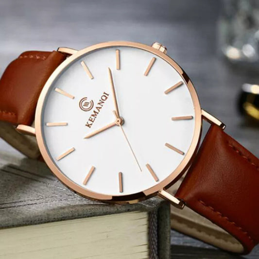 2022 Luxury Business Men Watches Men Gold Watch Ultra Thin Mens Watches Leather Quartz Watch Man Wristwatch horloge mannen