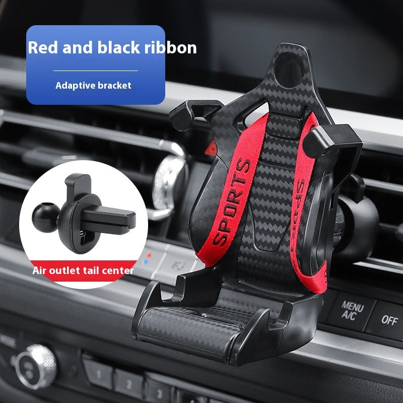 Racing Seat Shape Car Phone Holder Auto Air Vent Mobile Phone Clip 360 Degree Rotatable Car Cellphone Rack For Car Interior
