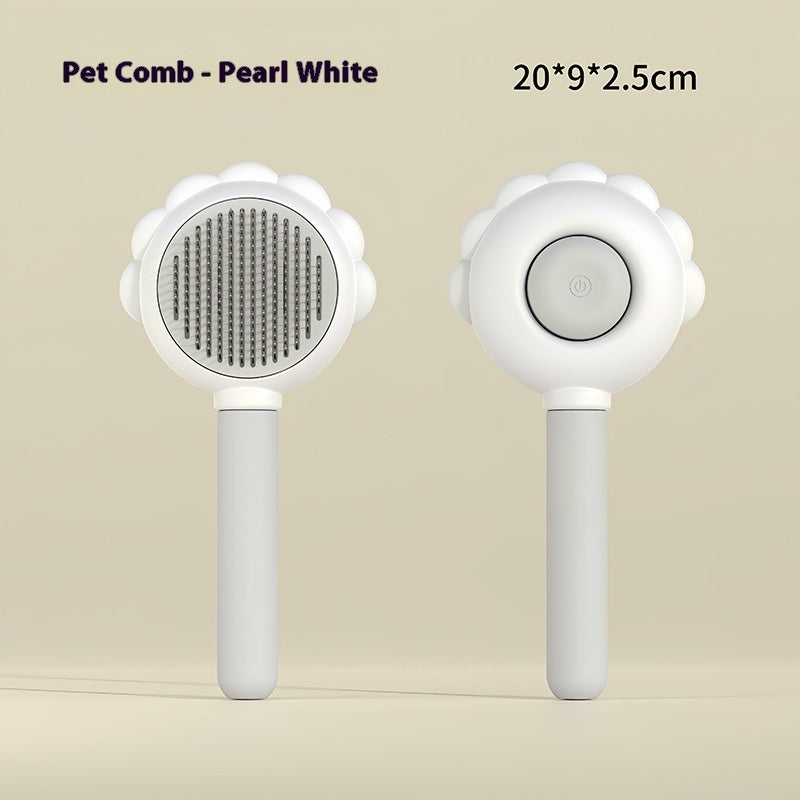 2 In 1 Self Cleaning Dog Brush Comb With Spray Pets Grooming Hair Remover Combs Brush Floating Hair Pet Grooming Brush Pet Products